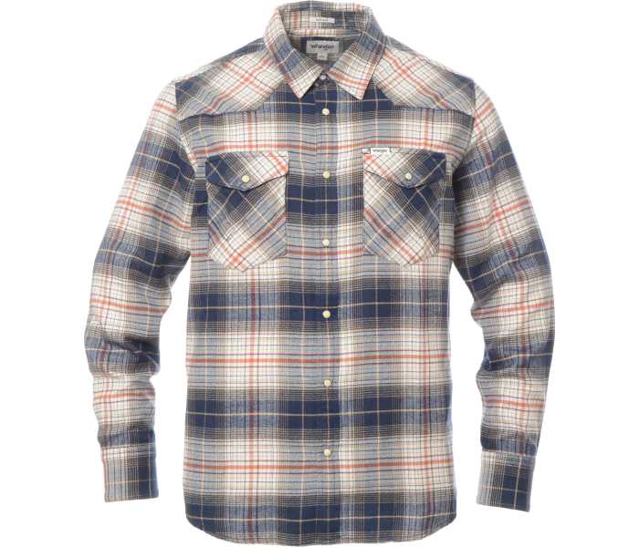 Košile Wrangler Western Shirt pánská modro-červená