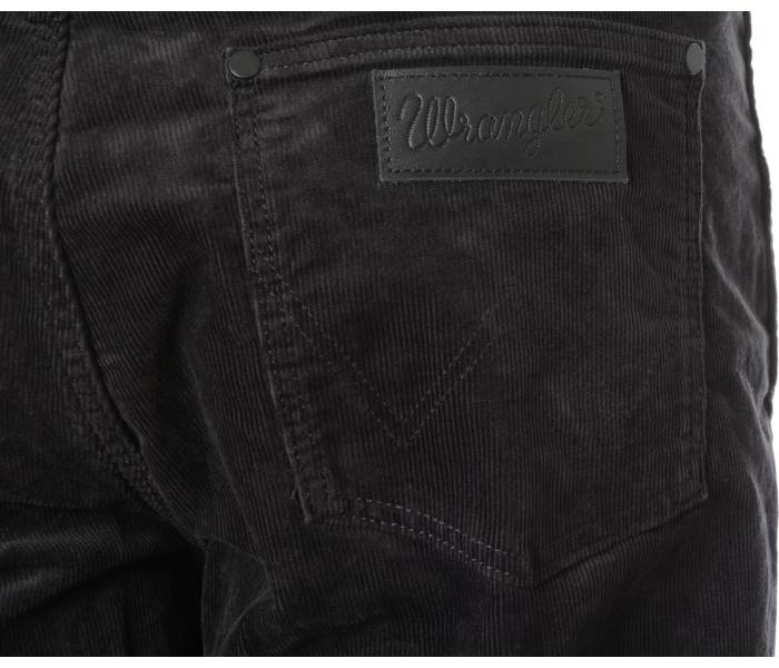 Manšestrové kalhoty Wrangler Greensboro Black pánské černé