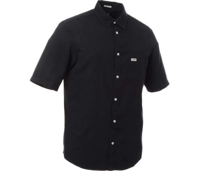 Košeľa Wrangler SS 1 PKT pánska čierna
