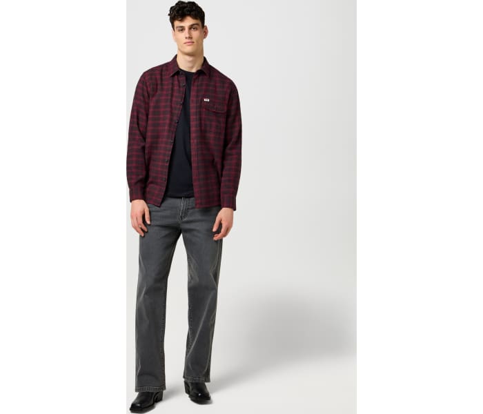 Wrangler jeans Loose Straight Sandstorm pánské šedé