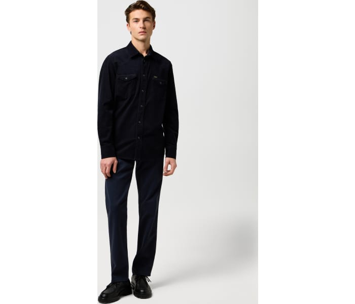 Košeľa Wrangler Western Cord pánska čierna