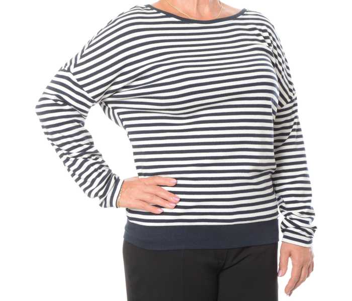 Blúzka Timezone Striped Rib dámske modro-biele