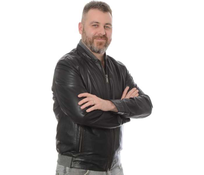Kožená bunda Bugatti pánska čierna