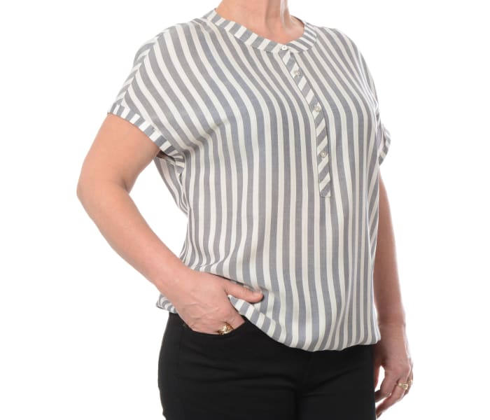 Halenka Timezone Sporty Blouse dámská šedo-bílá