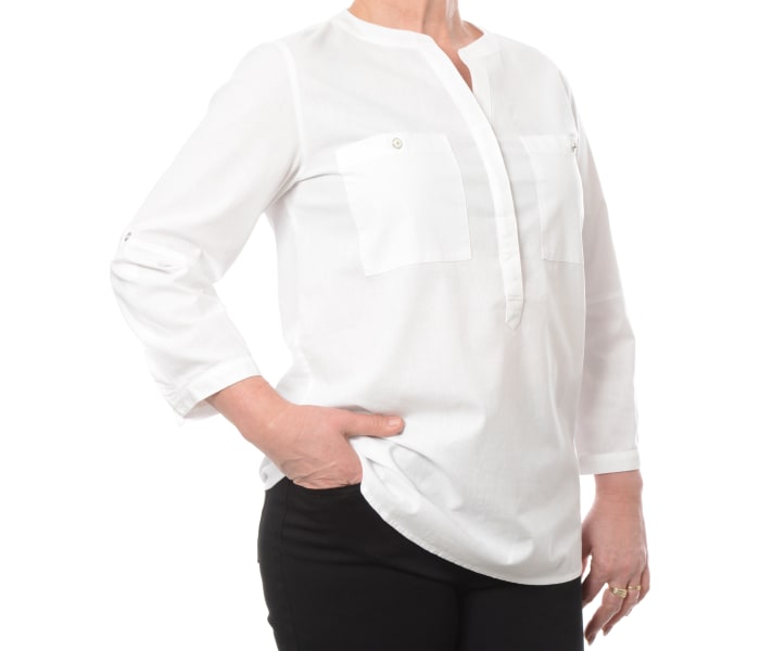 Košile Timezone Henley Blouse dámská bílá