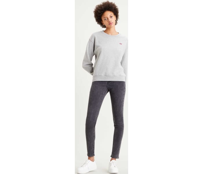 Levi's® jeans 721 High Rise Skinny dámske tmavo šedé