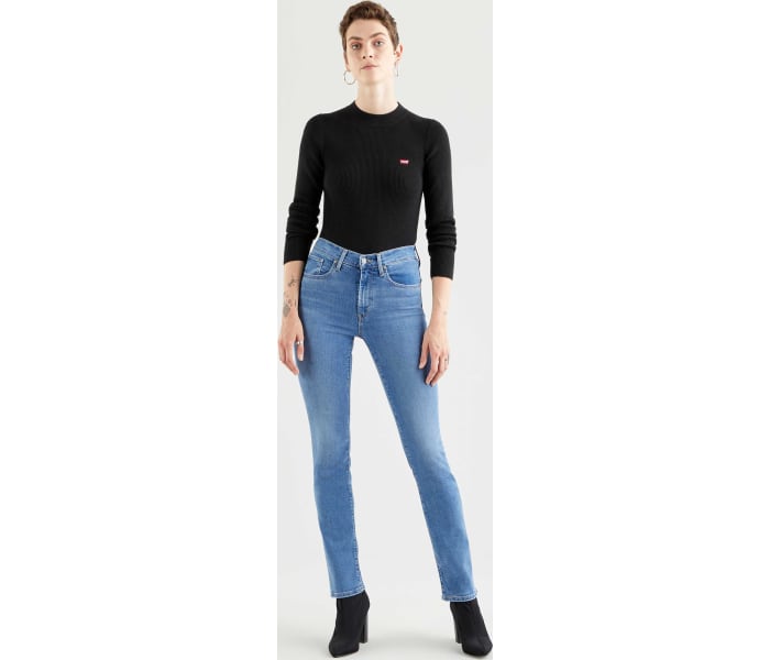 Levi´s® jeans 724 High Rise Straight Rio Frost dámské modré