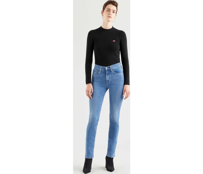 Levi's® jeans 724 High Rise Straight Rio Frost dámske modré