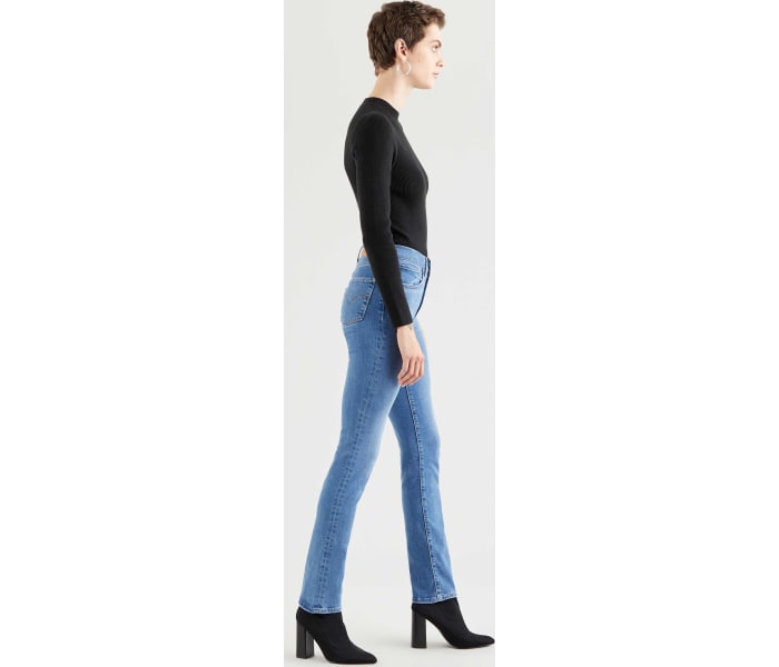 Levi´s® jeans 724 High Rise Straight Rio Frost dámské modré