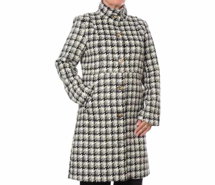 Kabát Smashed Lemon dámský černo-bílý