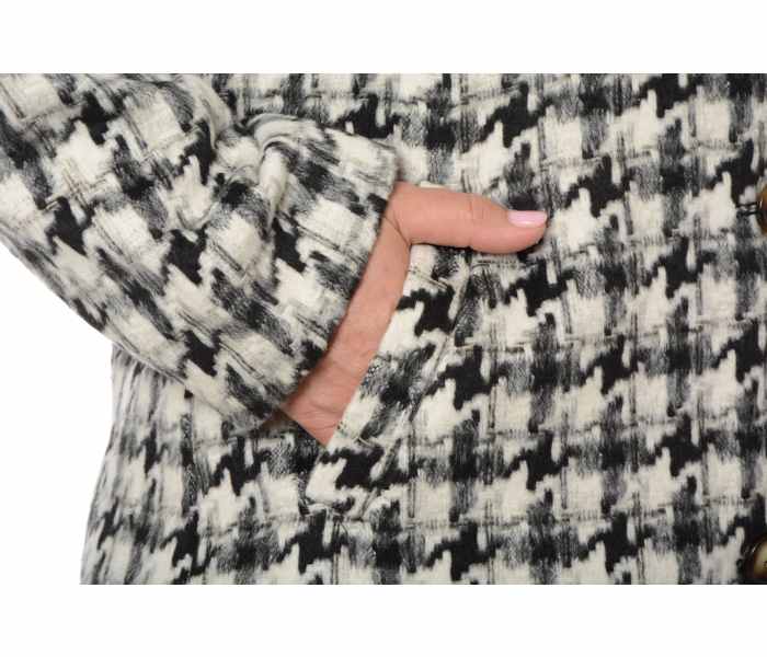 Kabát Smashed Lemon dámský černo-bílý