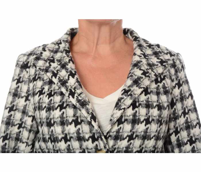 Kabát Smashed Lemon dámský černo-bílý