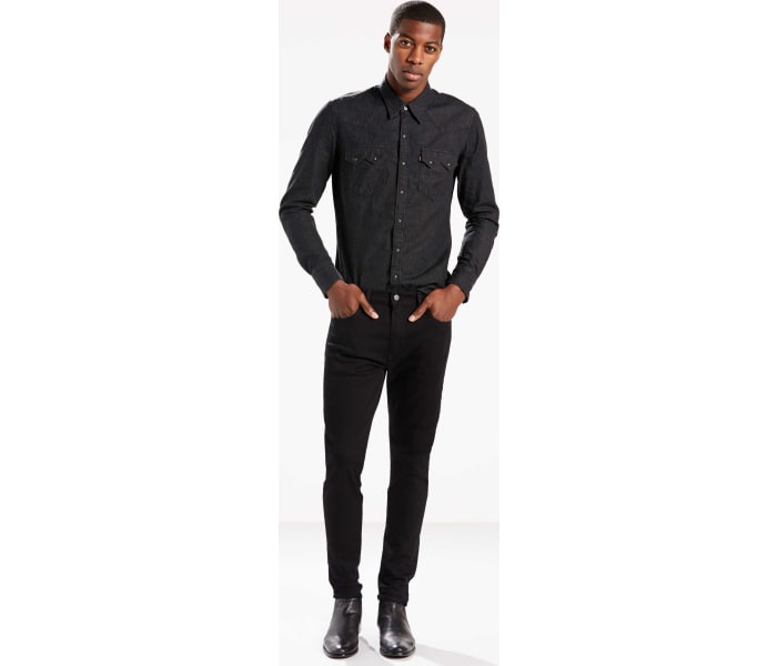 Levi's® jeans 512 Slim Taper NightShine pánske čierne