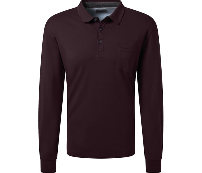 Polo triko Pierre Cardin pánské tmavě vínové