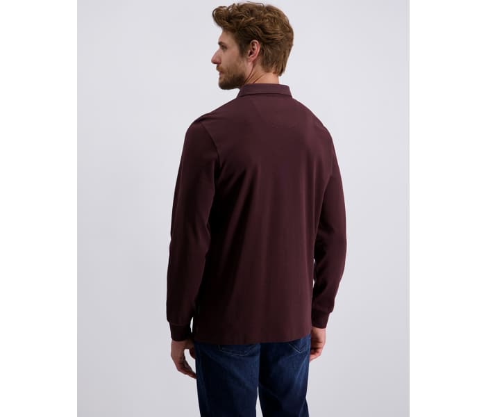 Polo triko Pierre Cardin pánské tmavě vínové