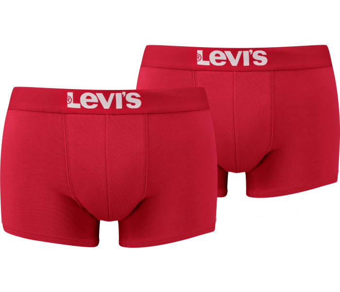 Boxerky Levi´s® Solid Basic 2pack pánské červené