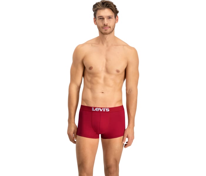 Boxerky Levi´s® Solid Basic 2pack pánske červené