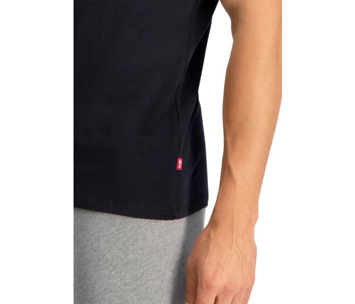 Tričko Levi's® V-Neck 2pack pánske čierne