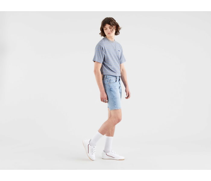 Kraťasy Levi's® 412 Slim Short Whenever pánske svetlomodré