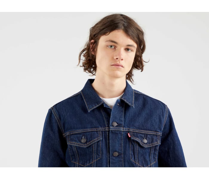 Džínsová bunda Levi's® The Trucker Rockridge pánska tmavo modrá