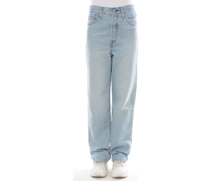 Levi´s® jeans Ribcage Straight Ankle Middle Road dámské světle modré