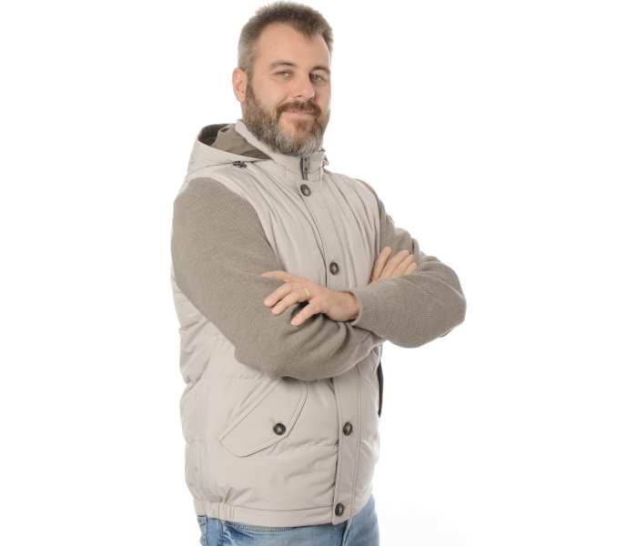 Bunda Bugatti pánska béžová