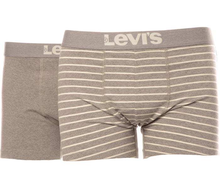 Pánské boxerky Levi´s® Vintage Stripe šedé