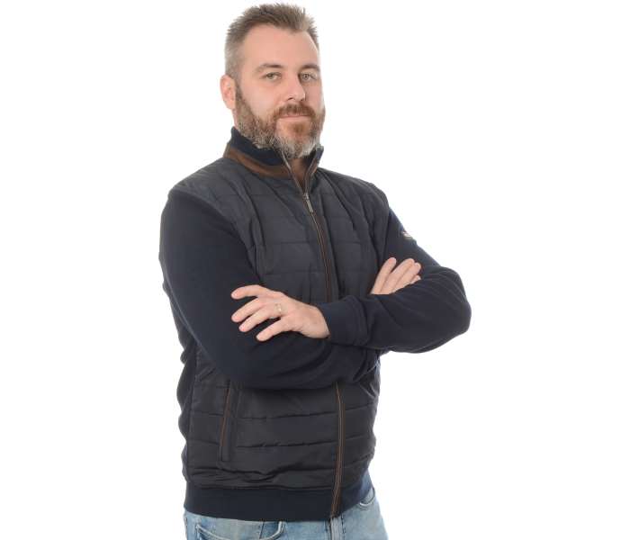 Mikina Bugatti pánská tmavě modrá