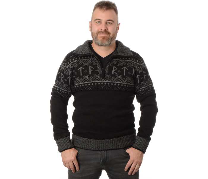 Sveter Thor Steinar Runa pánsky čierny