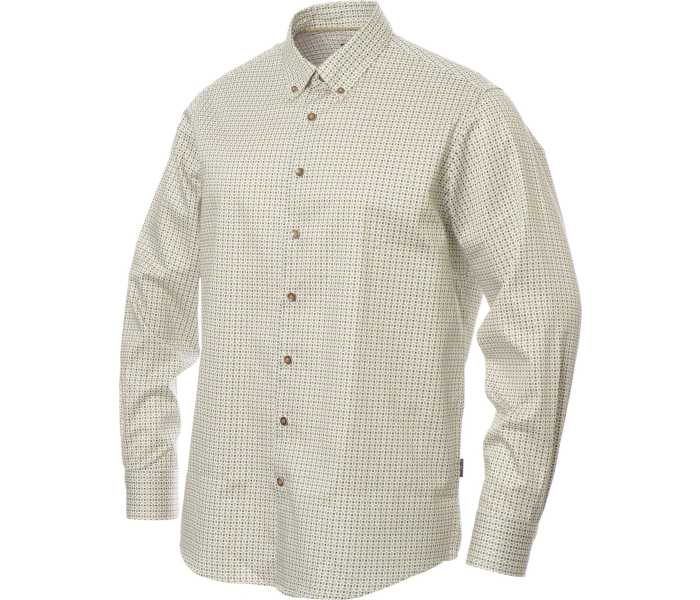 Košile Bugatti pánská béžovo-olivová