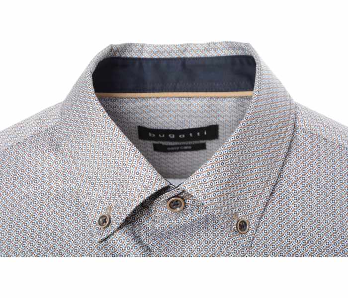 Košile Bugatti pánská béžovo-modrá