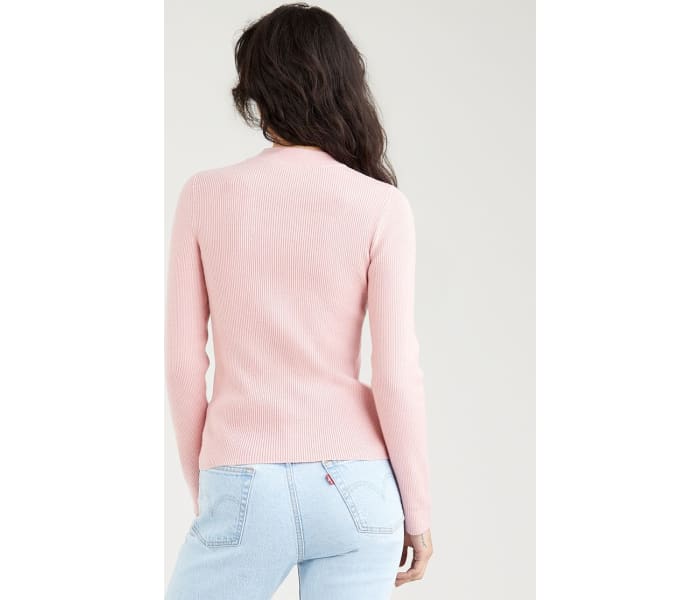 Svetr Levi´s® Crew Rib Coral Blush dámský růžový