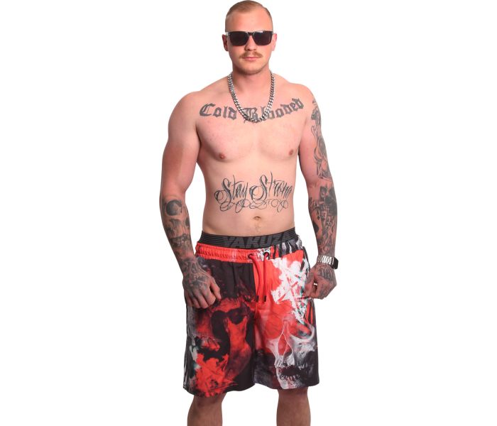 Kúpacie kraťasy Yakuza Ghost Allover