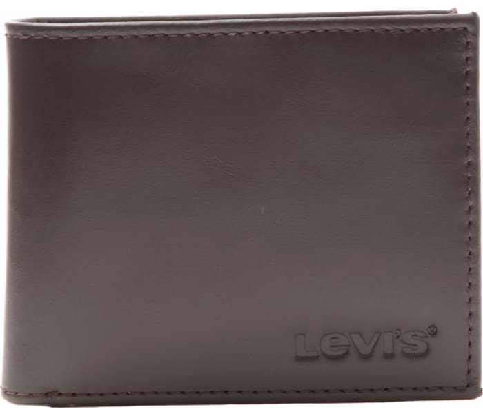 Kožená peňaženka Levi's® Wordmark Bifold hnedá