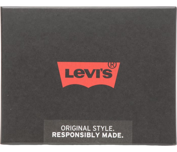 Kožená peňaženka Levi's® Wordmark Bifold hnedá