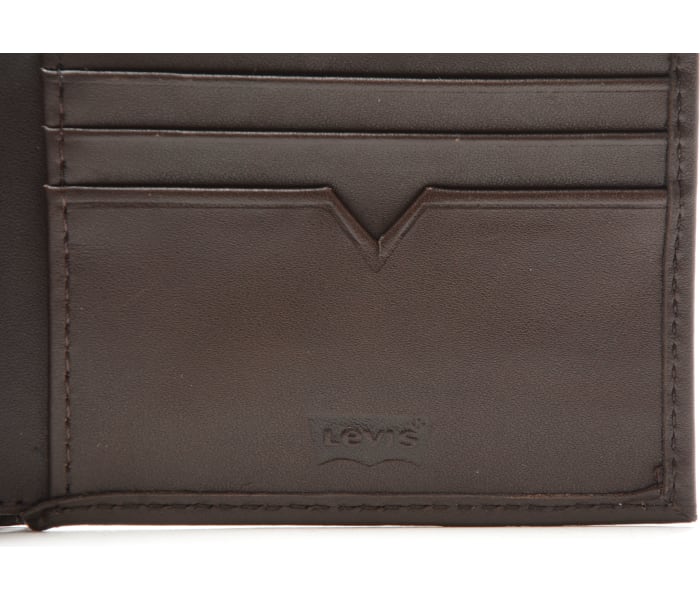 Kožená peněženka Levi´s® Batwing Bifold hnědá