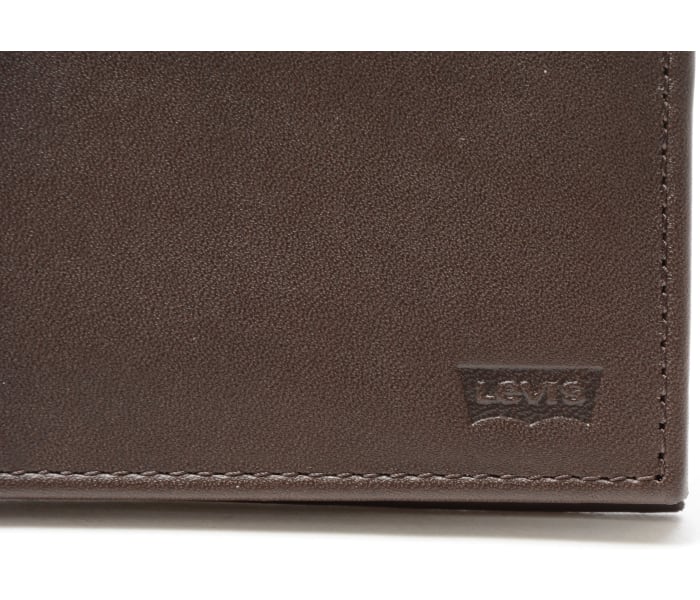 Kožená peněženka Levi´s® Batwing Bifold hnědá