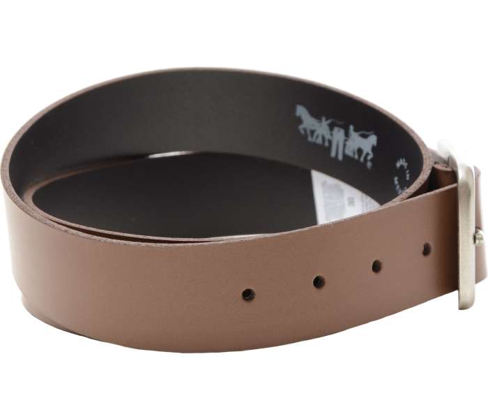 Kožený opasek Levi´s® Alderpoint Metal hnědý