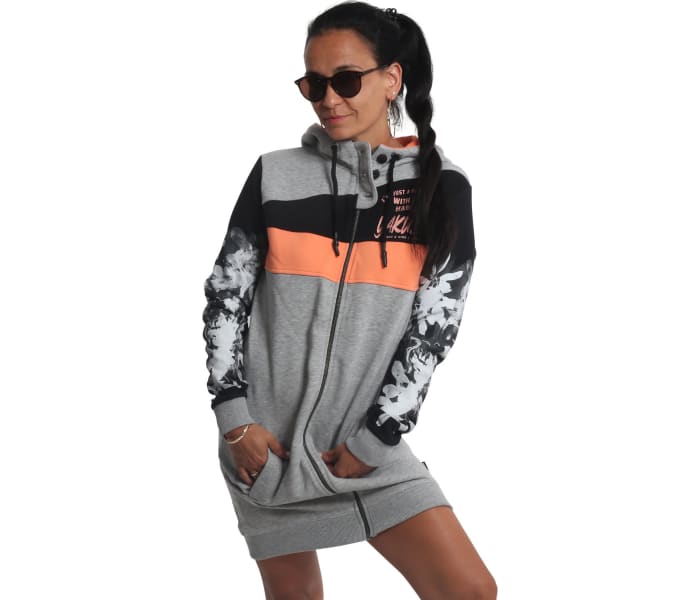 Mikina Yakuza Flower Panel Long Zip