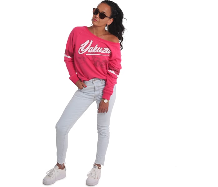 Mikina Yakuza 893 College Wide Crew Neck