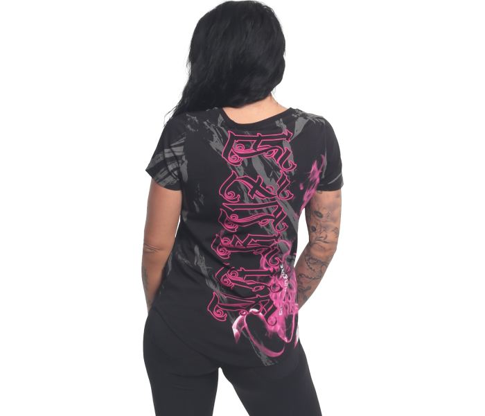 Tričko Yakuza Dark Skull Curved V Neck