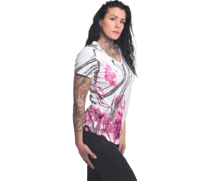 Tričko Yakuza Dark Skull Curved V Neck