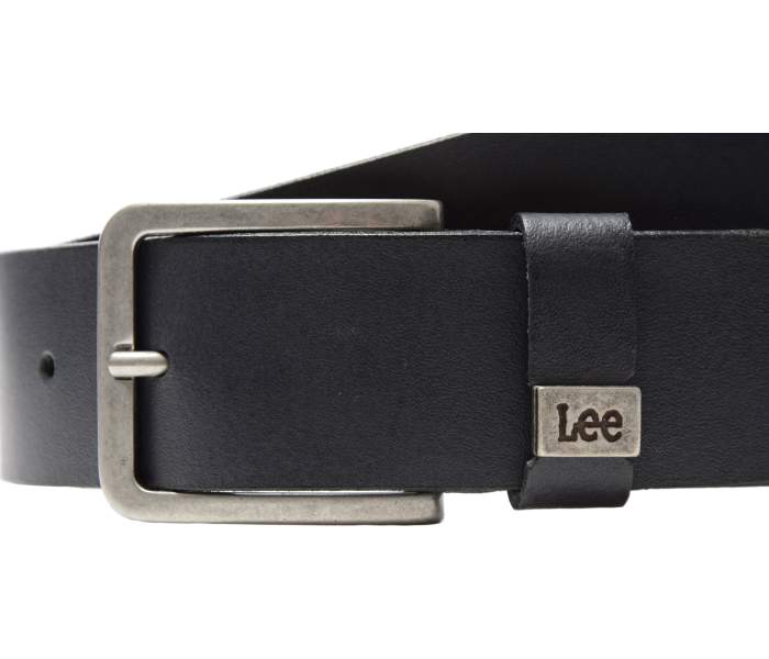 Kožený opasok Lee Small Logo čierny