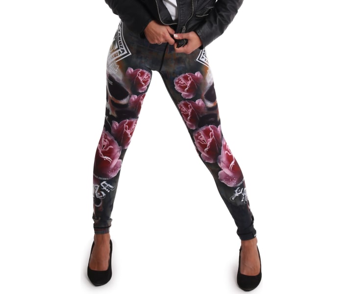 Legíny Yakuza Roses High Waist