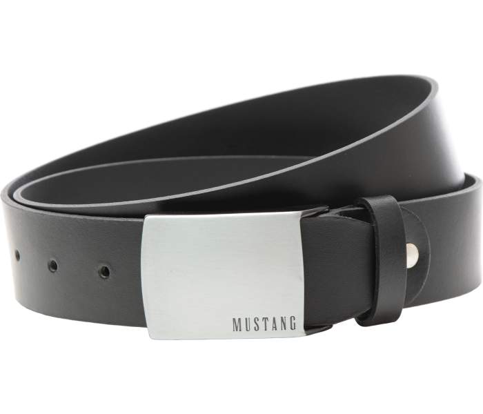 Kožený opasek Mustang černý