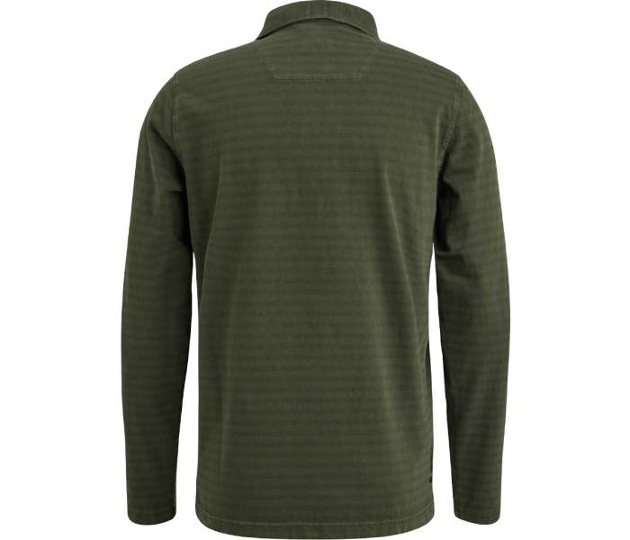 Polo tričko PME Legend Subtle Strips pánske olivové