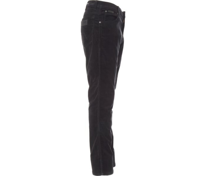 Manšestrové kalhoty Wrangler Texas Slim Black pánské černé