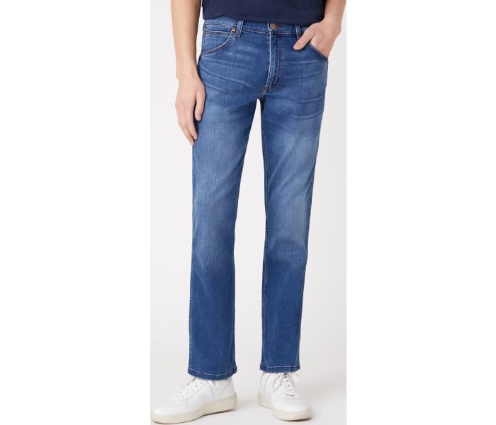 Wrangler jeans Greensboro Bright Stroke pánské modré