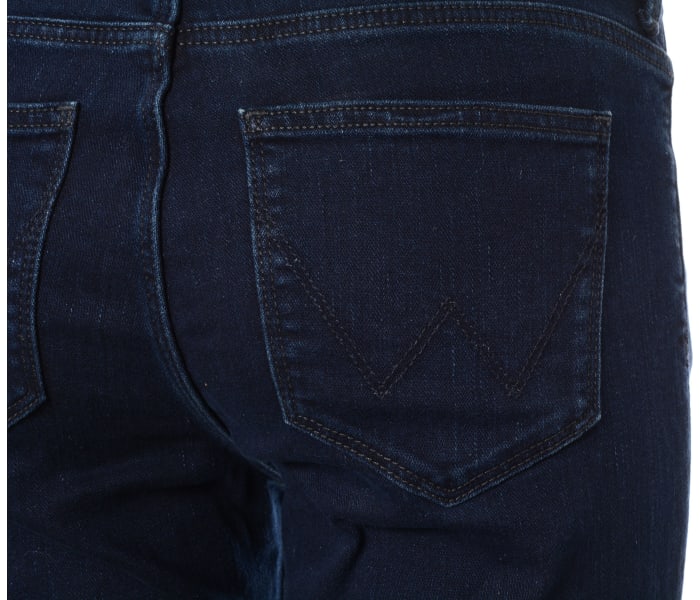 Wrangler jeans Straight Blue Black dámské tmavě modré