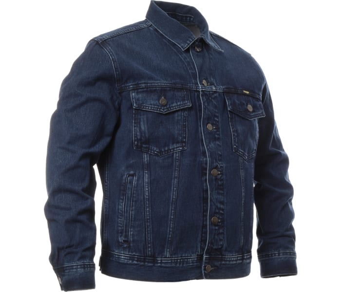 Džínová bunda Wrangler Authentic CoalBlue Stone pánská tmavě modrá